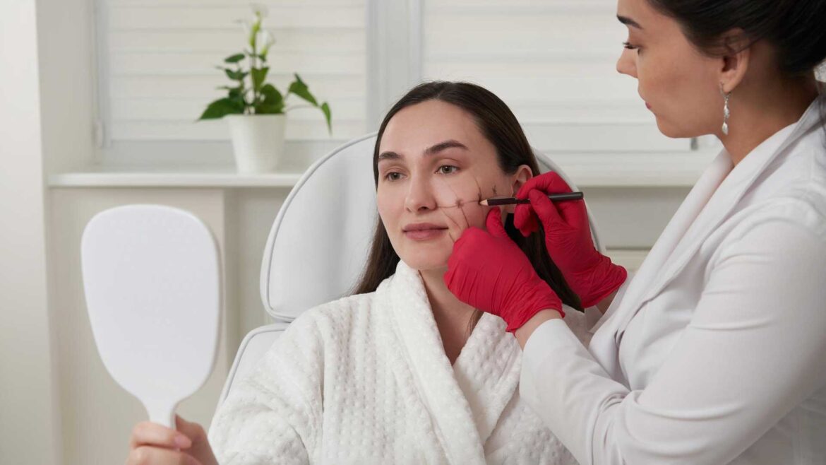 Skin care products approved by dermatologist.