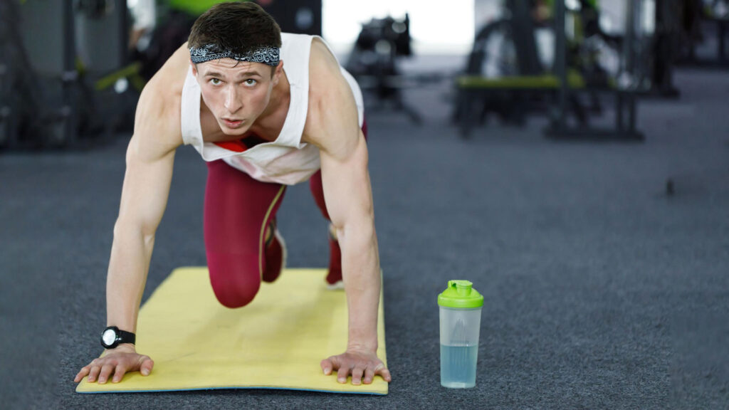 man doing exercise