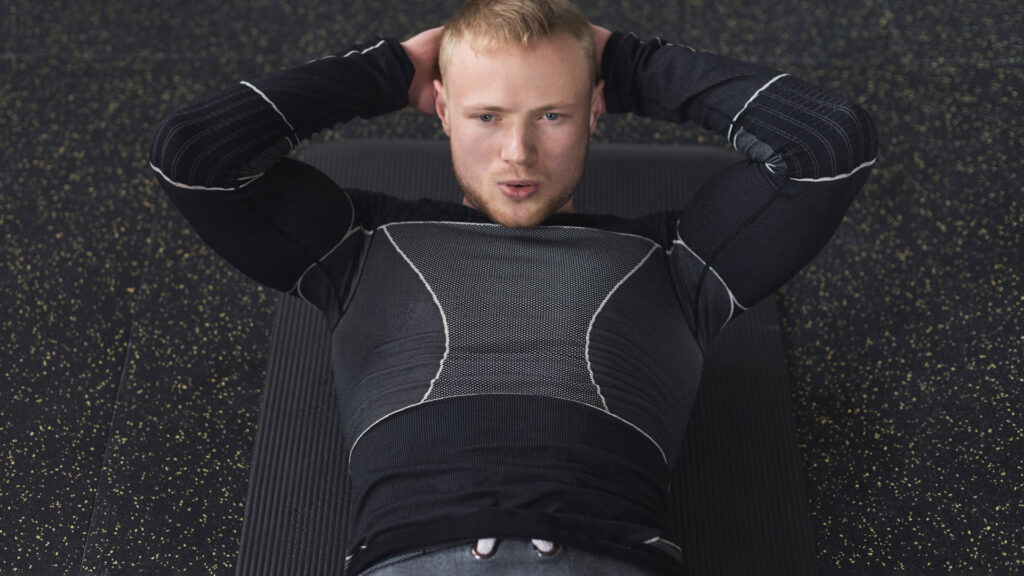 man doing exercise